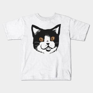 Black Cat Horror Halloween Ca Funny Costumes Kids T-Shirt